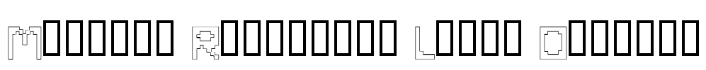 Maximum Radiation Level Outline Font Image