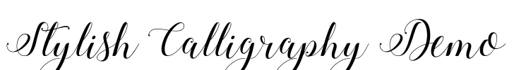 Stylish Calligraphy Demo Font Image