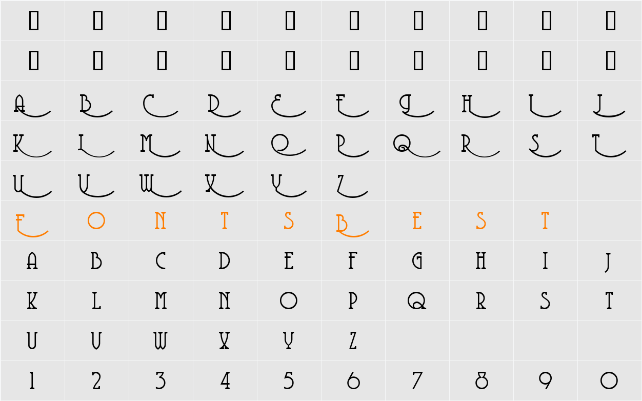 JI-Enured Character Map