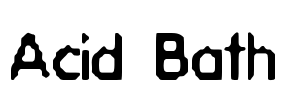 Acid Bath Font Image