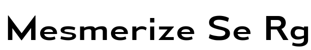 Mesmerize Se Rg Font Image