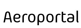 Aeroportal Font Image