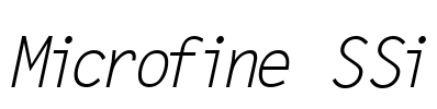 Microfine SSi Font Image