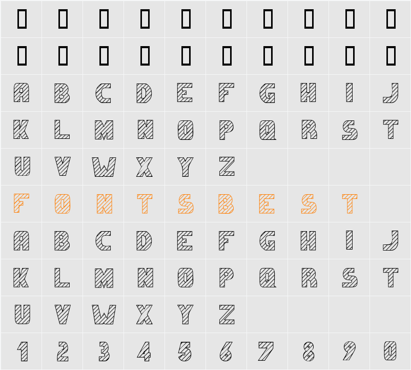 Candystriper Character Map