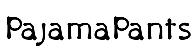 PajamaPants Font Image