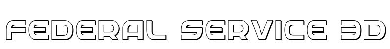 Federal Service 3D Font Image