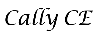 Cally CE Font Image