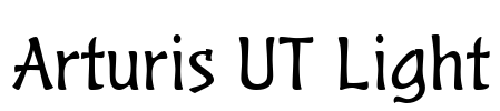 Arturis UT Light Font Image