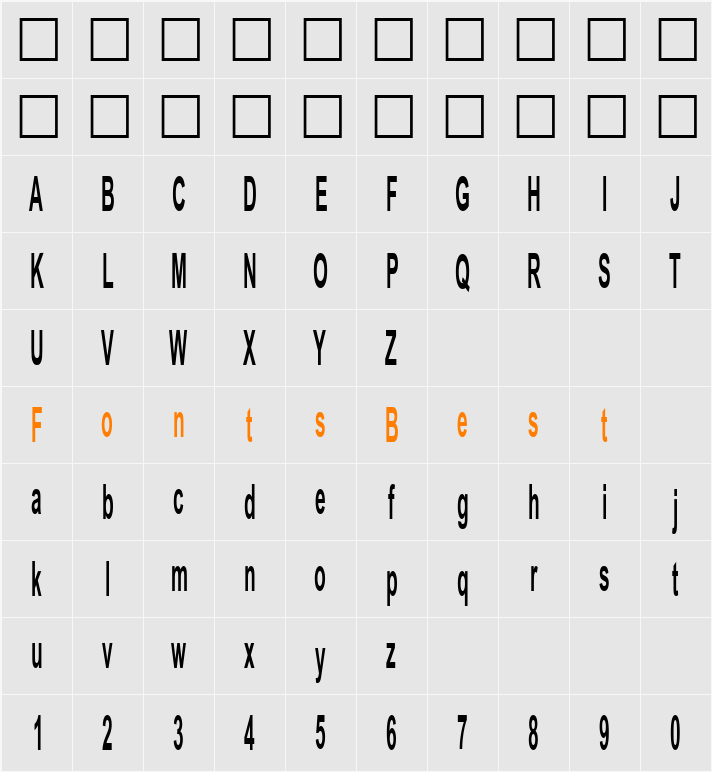 Antenna Character Map