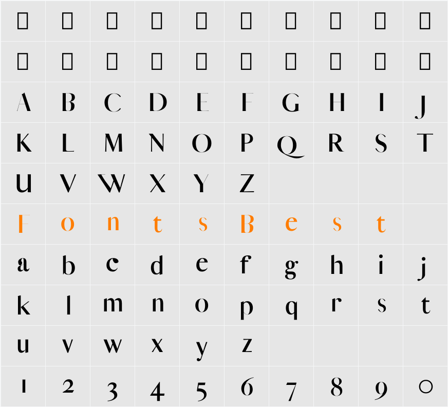 Yessica Character Map