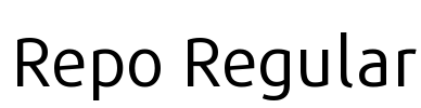 Repo Regular Font Image