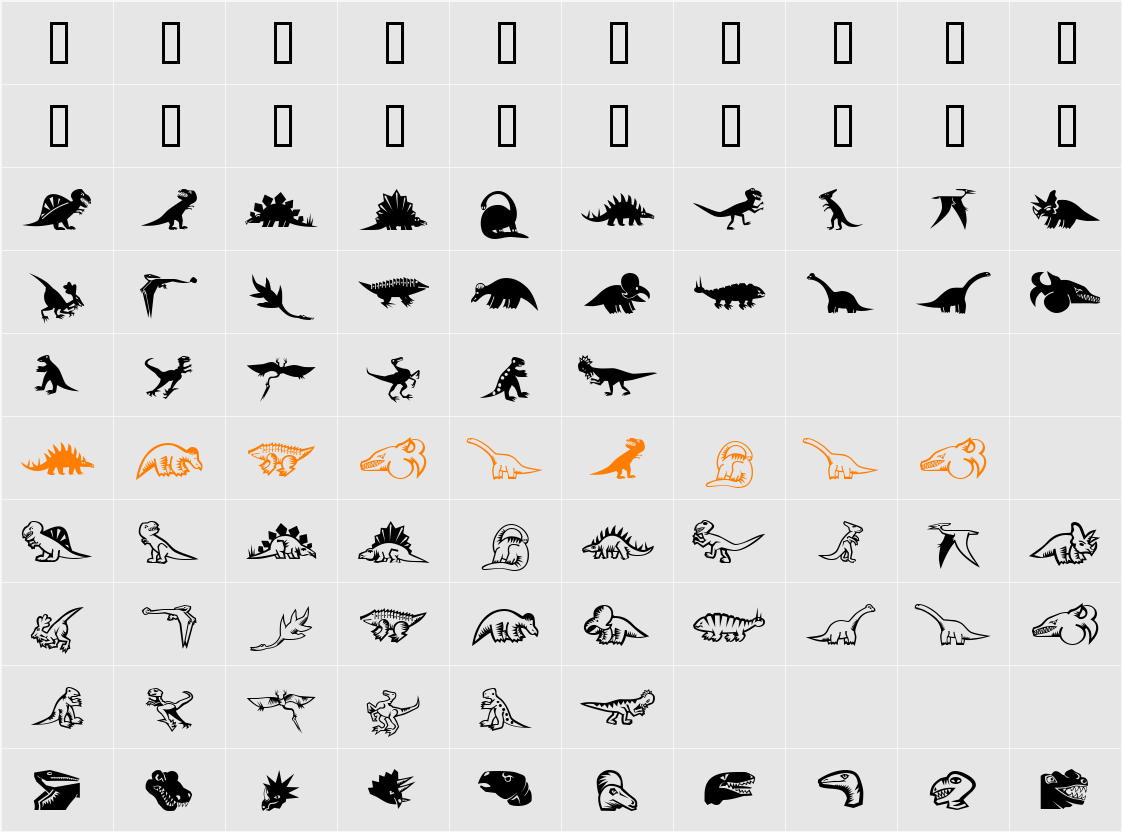 Mini Pics Character Map