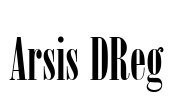 Arsis DReg Font Image