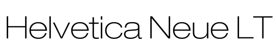 Helvetica Neue LT Font Image