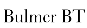 Bulmer BT Font Image