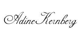 AdineKernberg Font Image