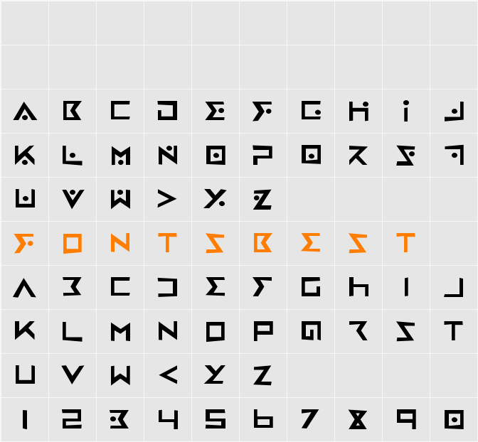 Iron Cobra Rough Character Map