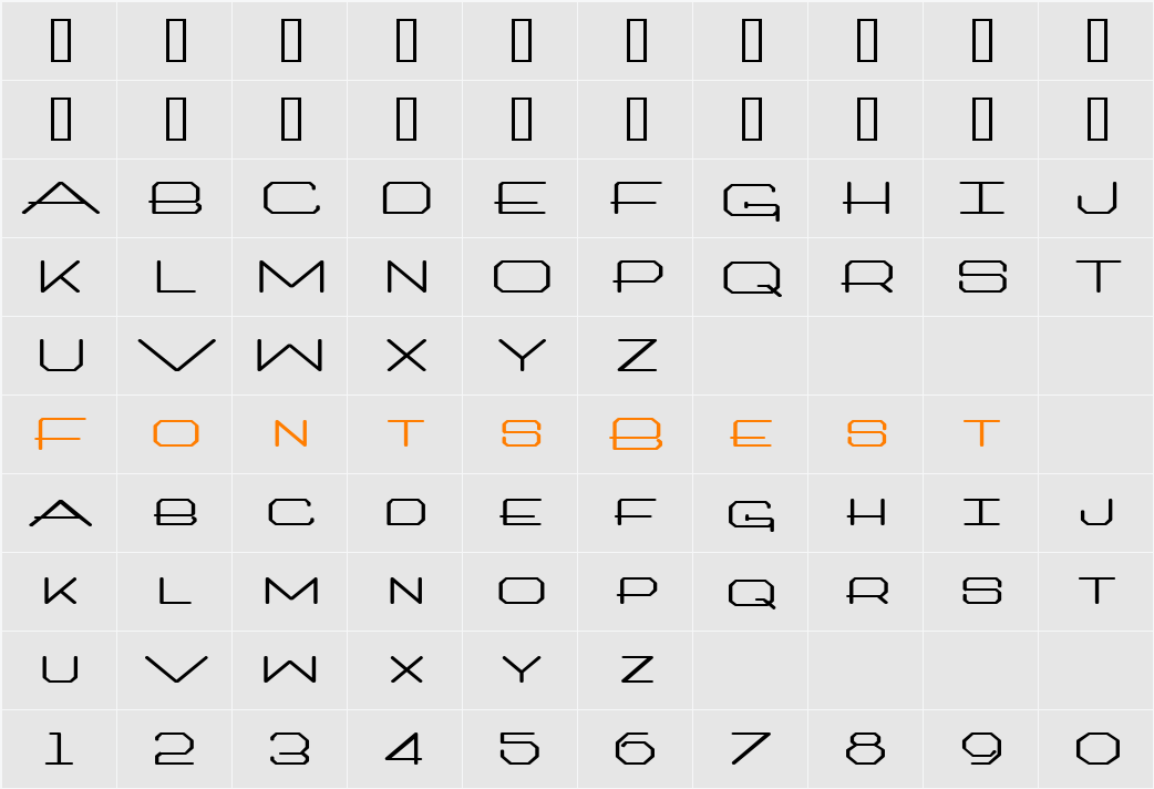 Millennium-Extended Character Map