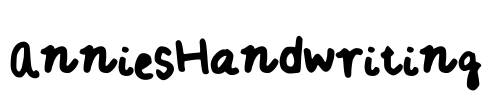 AnniesHandwriting Font Image