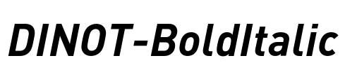 DINOT-BoldItalic Font Image