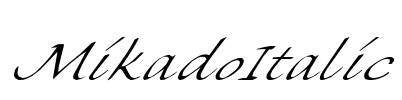 MikadoItalic Font Image