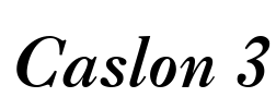 Caslon 3 Font Image