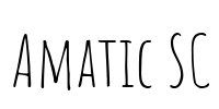 Amatic SC Font Image