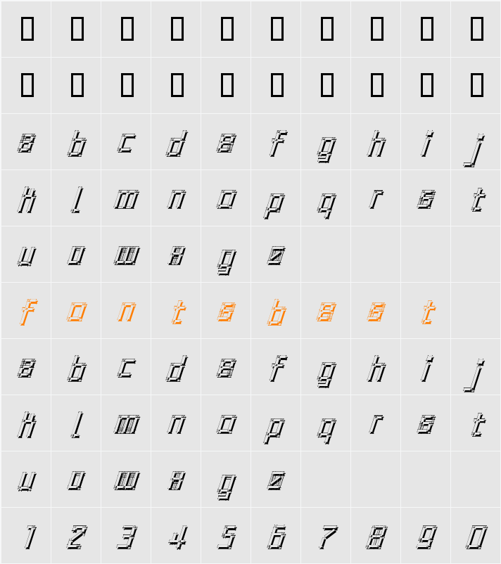 Architypo Character Map