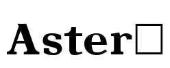 Aster1 Font Image