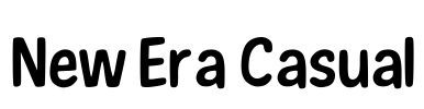 New Era Casual Font Image