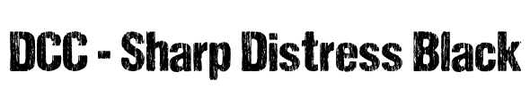 DCC - Sharp Distress Black Font Image