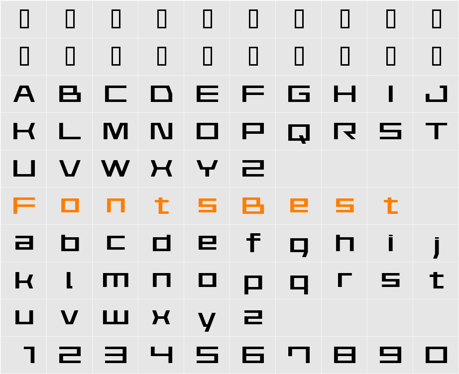 AstraAfsb07MediumO Character Map