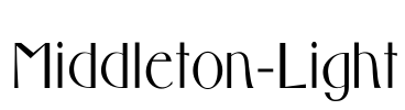 Middleton-Light Font Image