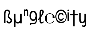 BungleCity Font Image