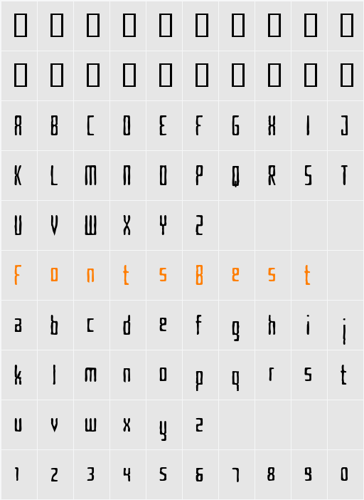 Criminal Hand Character Map