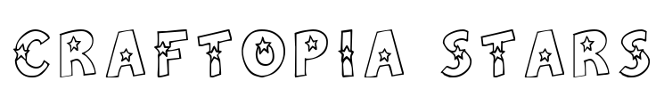 Craftopia Stars Font Image