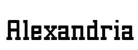 Alexandria Font Image