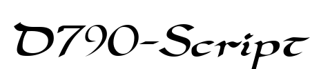 D790-Script Font Image