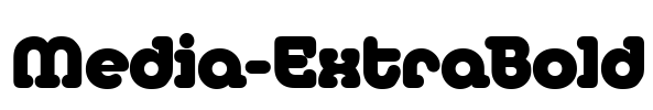 Media-ExtraBold Font Image