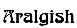 Aralgish Font Image