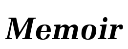 Memoir Font Image