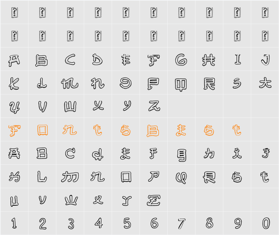 Almost Japanese Smooth Character Map