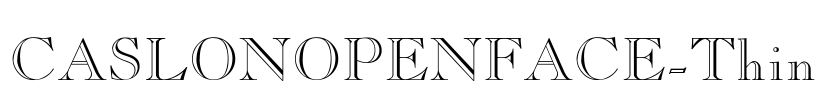 CASLONOPENFACE-Thin Font Image