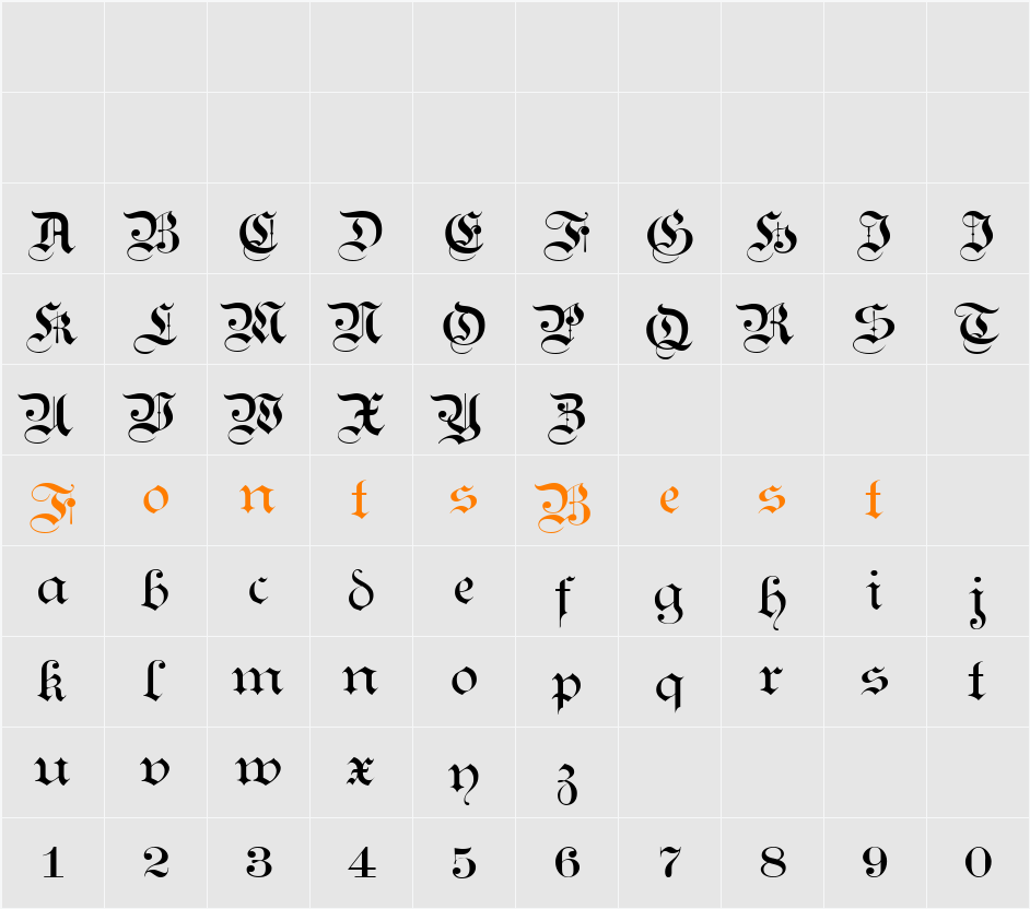 ARIDI34 Character Map