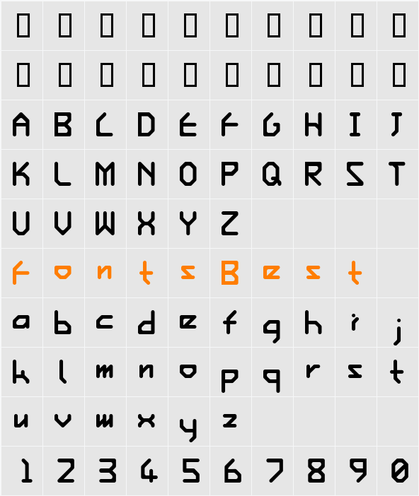 Ishi Character Map