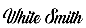 White Smith Font Image