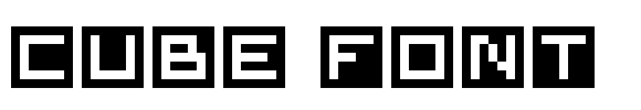 Cube Font  Font Image