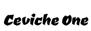 Ceviche One Font Image