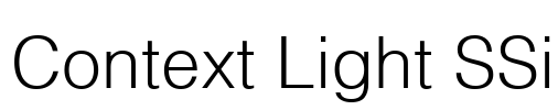 Context Light SSi Font Image