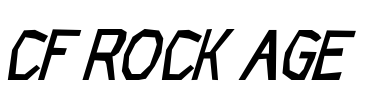 CF Rock Age Font Image